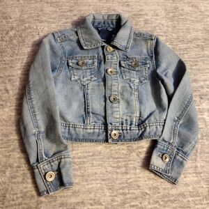 Girls Button Up Denim Jacket
